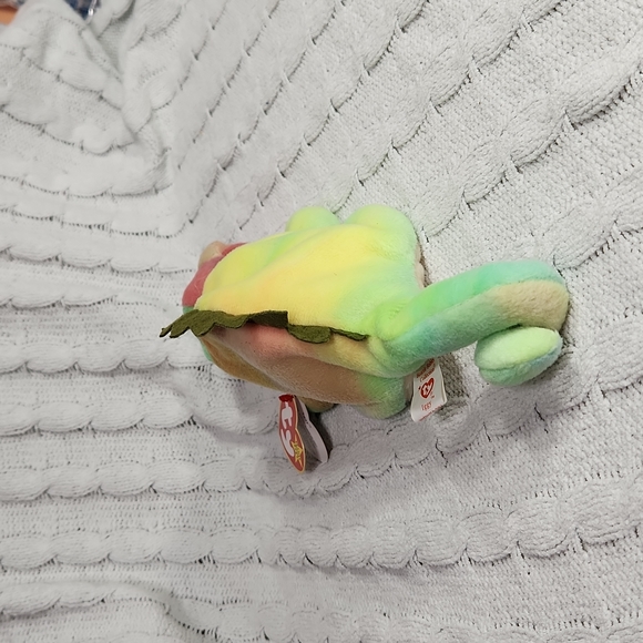 🕸Vintage Ty Beanie Baby Original "Iggy" The Iguana 1997 P.V.C Pellets - Picture 3 of 11